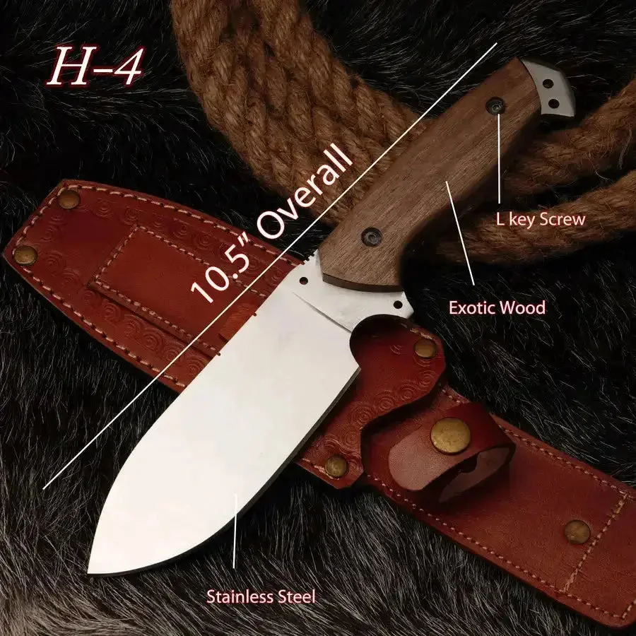 2 Stainless steel Hunting Knives - Image 1