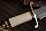 Handmade Damascus Hunting Knife - Massive Bowie Knife - Image 3